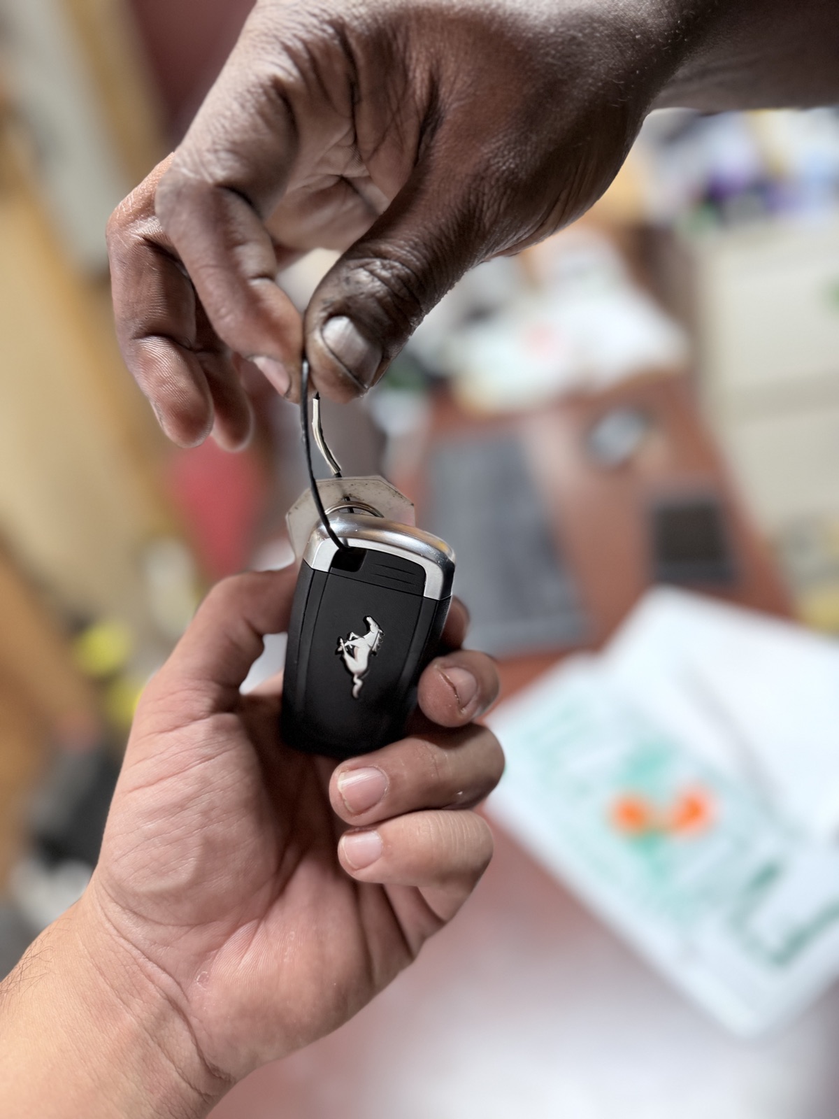 Key handoff — closing a deal at Fort Lauderdale Auto Sales